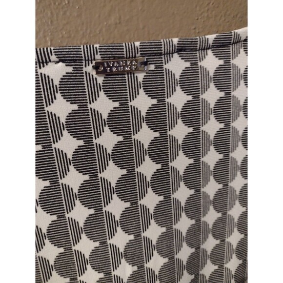 Ivanka Trump L Large Circle Blouse Womens Long Sleeve Pullover Stretch Top - Picture 7 of 10